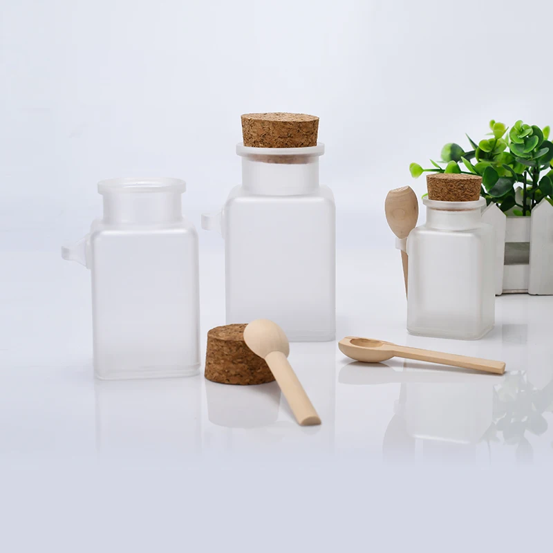 Free Sample 100ml 200g 300g 500g Seasoning Sauce Dressing Cruet Powder Plastic Bath Salt Jar