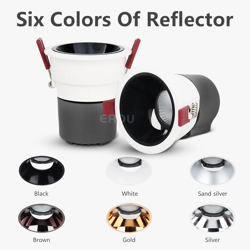 New design mini led spotlights recessed wall wash light downlight beam angle 24 commercial COB Spotlights