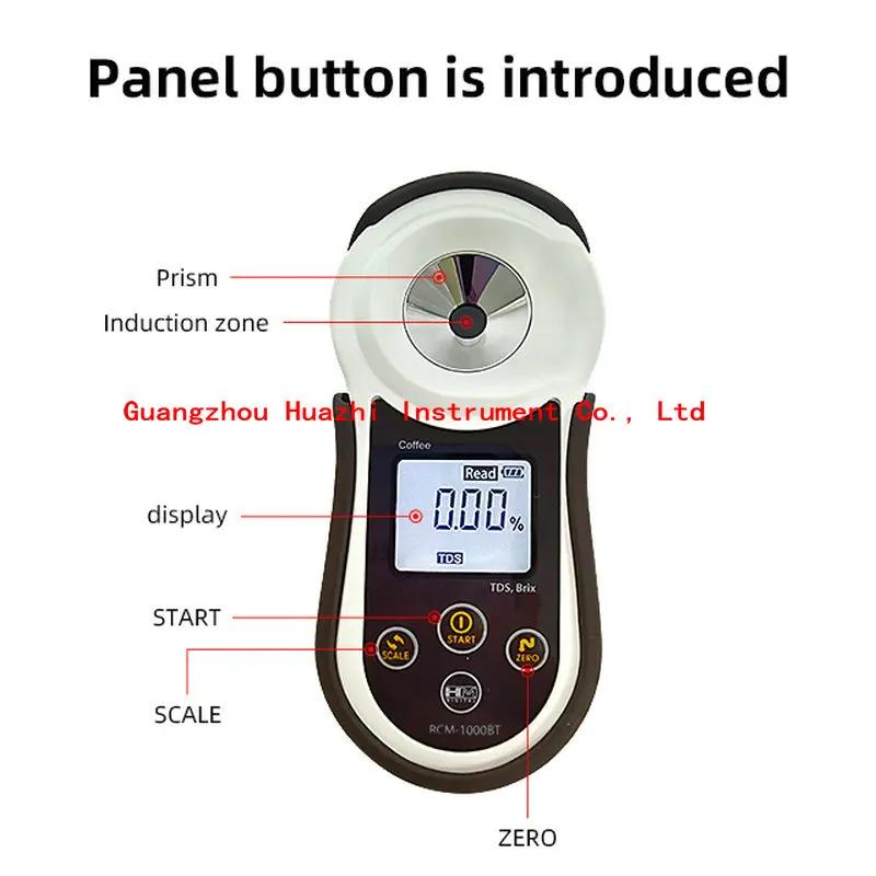 HM digital sugar meter test  RCM-1000BT coffee BRIX/TDS concentration meter display mini hand-held  Coffee Refractometer