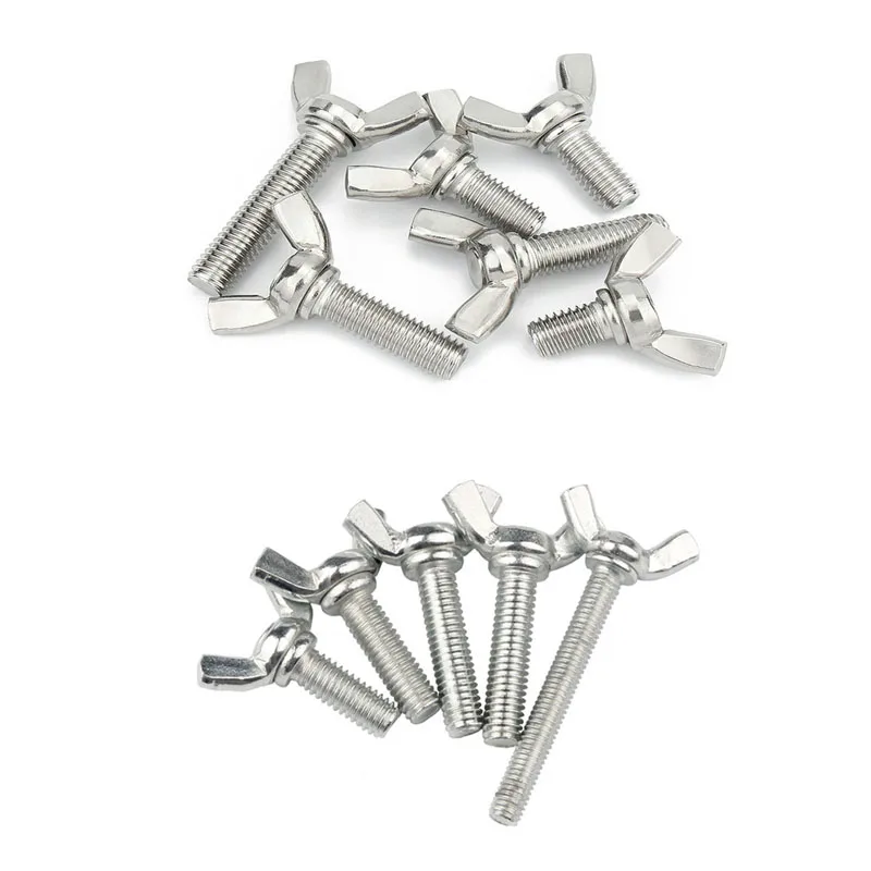 M6 M8 M10 Stainless Steel ANSI AISI 304 316 Butterfly Wing Screws DIN318