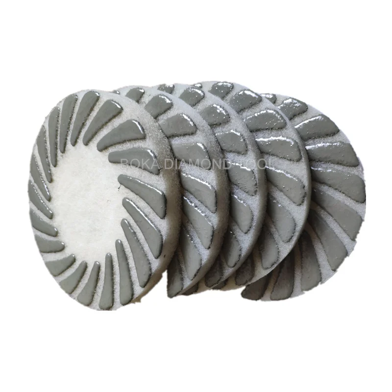 Premium Diamond Burnishing Polishing Pads With Felt For Grinding Concrete Stone Floor