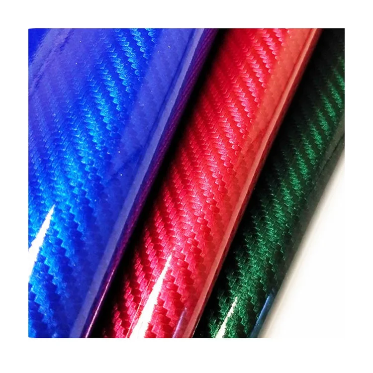 Grass mat pattern lrather Mirror Carbon Fiber PU Leather for automobile refitting sports goods case bag handbag packaging