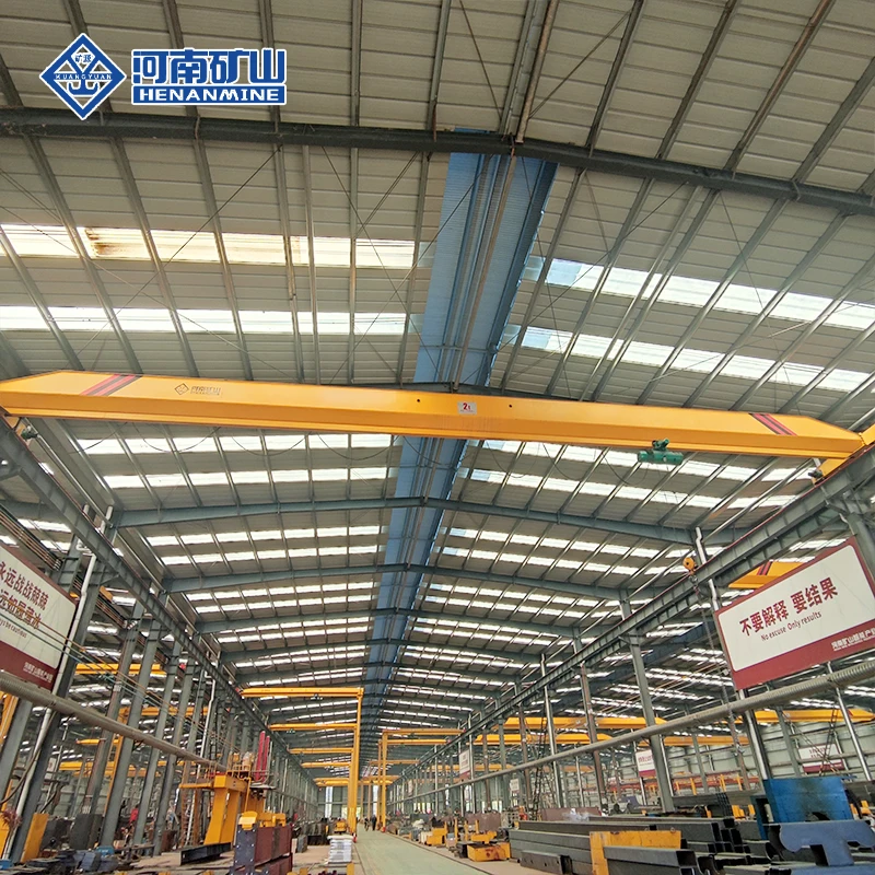 LDA Type Motor Driven 20T A3 Single Beam Overhead Crane With Electric Hoist