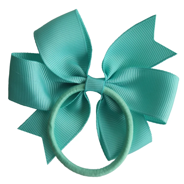 Бутиковый бант для волос Размером 3,5 дюйма с цветными петлями, аксессуары для прически «конский хвост», эластичные ленты для волос для маленьких девочек и детей