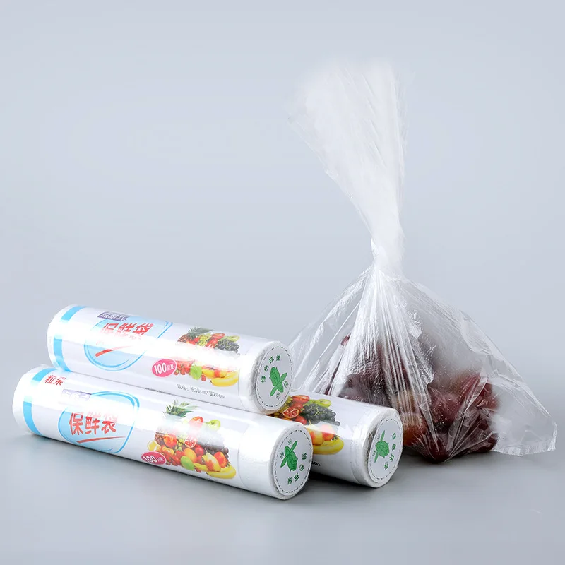 Wholesale Cast Food Grade PE Storage Bag Plastic Food cling Packaging for Kitchen for Fresh Food and Ingredients