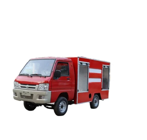 Flexible operation of small fire trucks, emergency sprinkler and rescue vehicles, property and community fire patrol vehicles