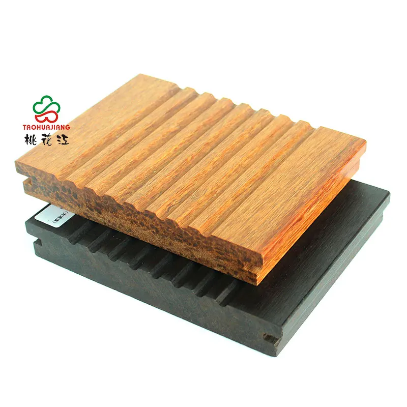 Anti-Abrasive Outdoor Carbonized Bamboo Decking Board With High Density