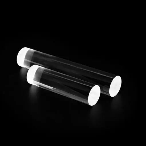 Cylinder-Shape End Clear Quartz Glass Rod for Heating Fused Solid Rod