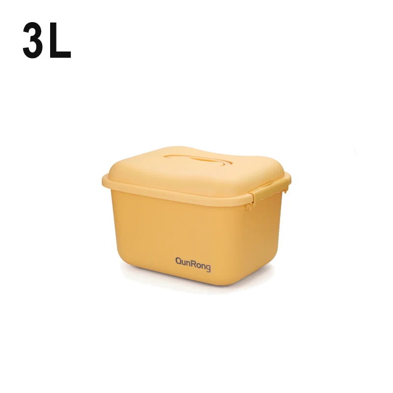 3L Custom Logo Durable Storage Container Toy Storage Bin With Wheels Multi Functional Plastic Decorative Storage Boxes