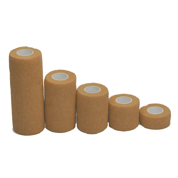 Medical Colored Self-Adhesive Non-Woven Cohesive Bandage Adhesive Vet Wrap cohesive elastic bandage