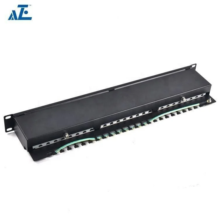 OEM & ODM Cabling 24 Port Rack Mount - 1u Cat6 Shielded Category 6 Cat 6a Patch Panel