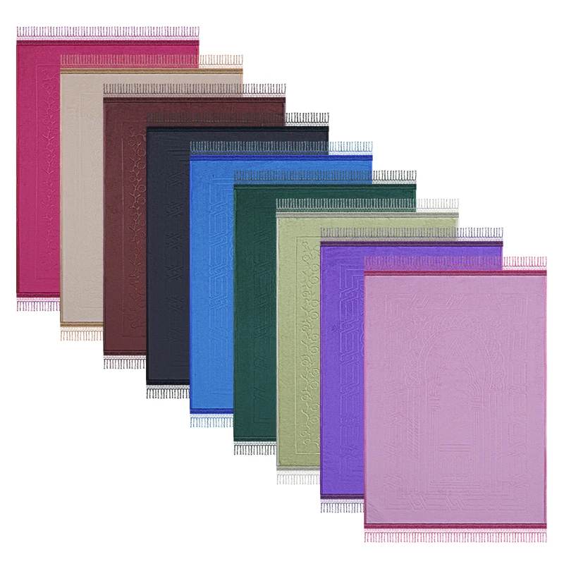 Muslim Sajadah janamaz Islamic islam Praying Mat Comfortable Machine Washable Plain turkey Non-Slip Prayer Mat