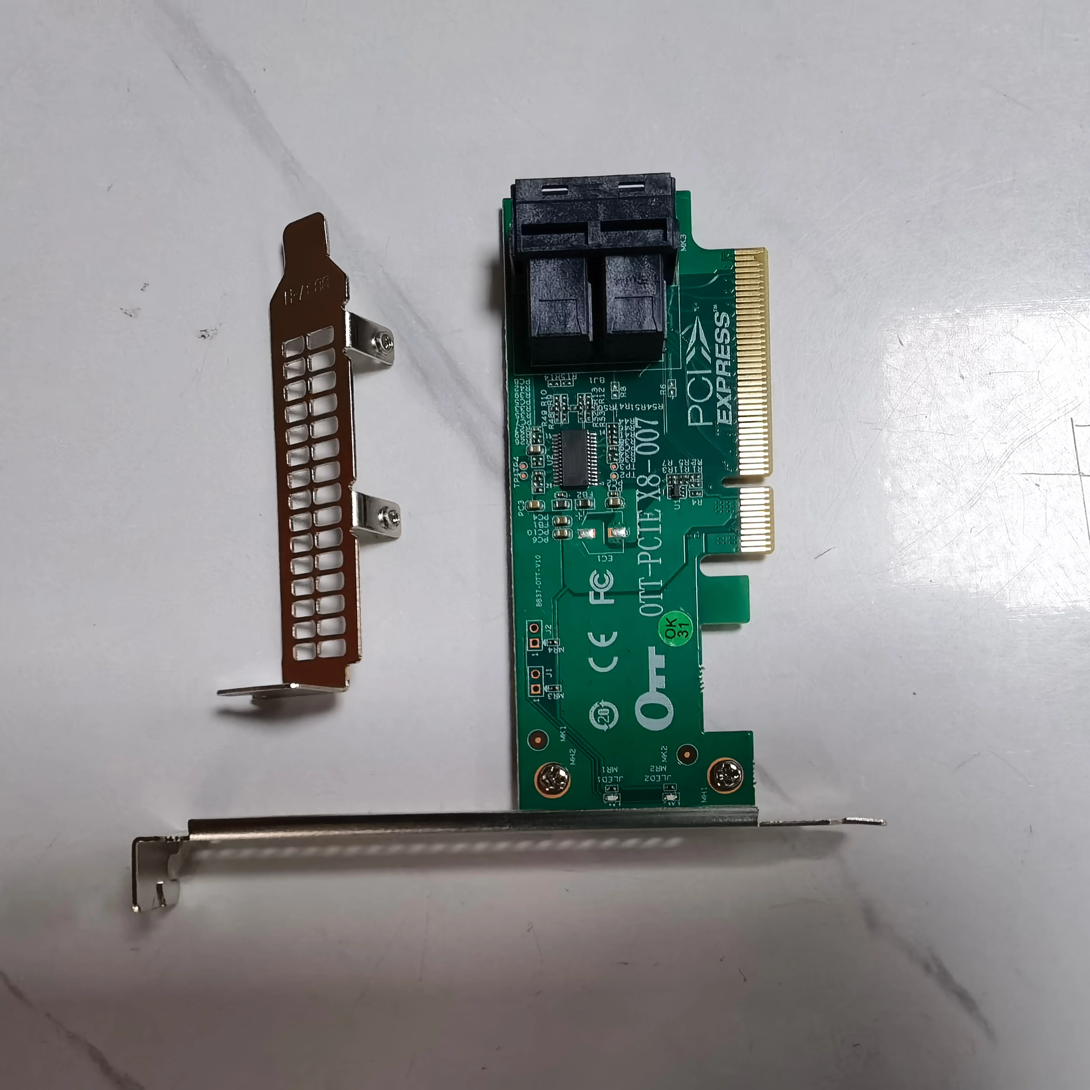 NVME U.2 SFF-8639 на PCI-e 3,0x8 адаптер карты с U.2 для miniSAS кабель