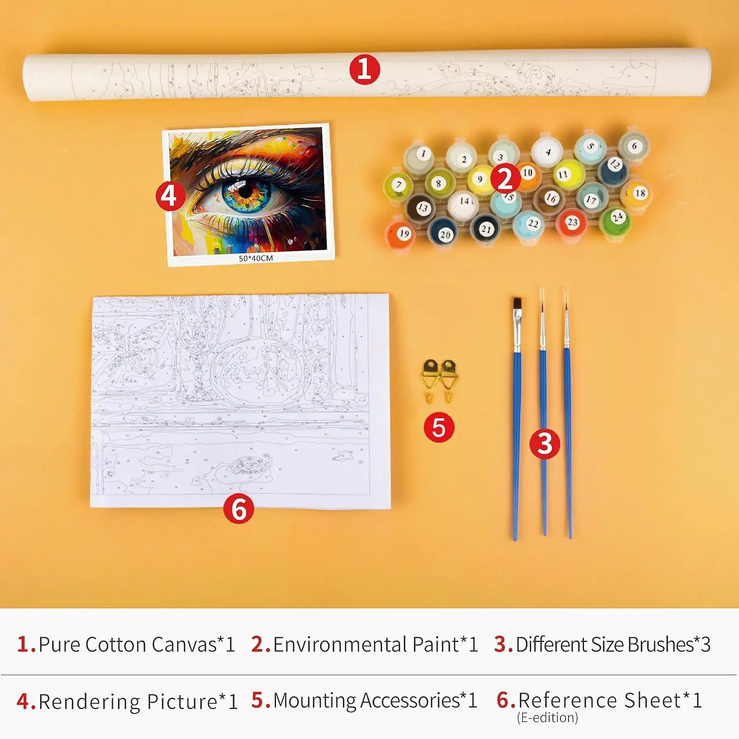 New Design Kits Paint by numbers Dropship custom paint by numbers paint by number assorted bulk