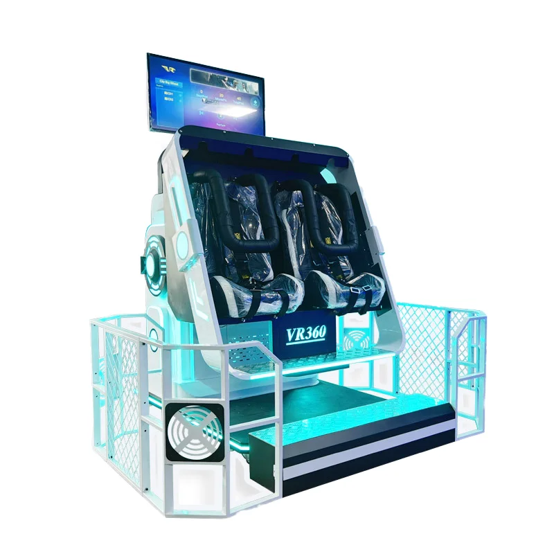 Besirui 360 Degree 2 Chair 9D VR Roller Coaster Virtual Reality Simulator VR Machine 9D Virtual Reality