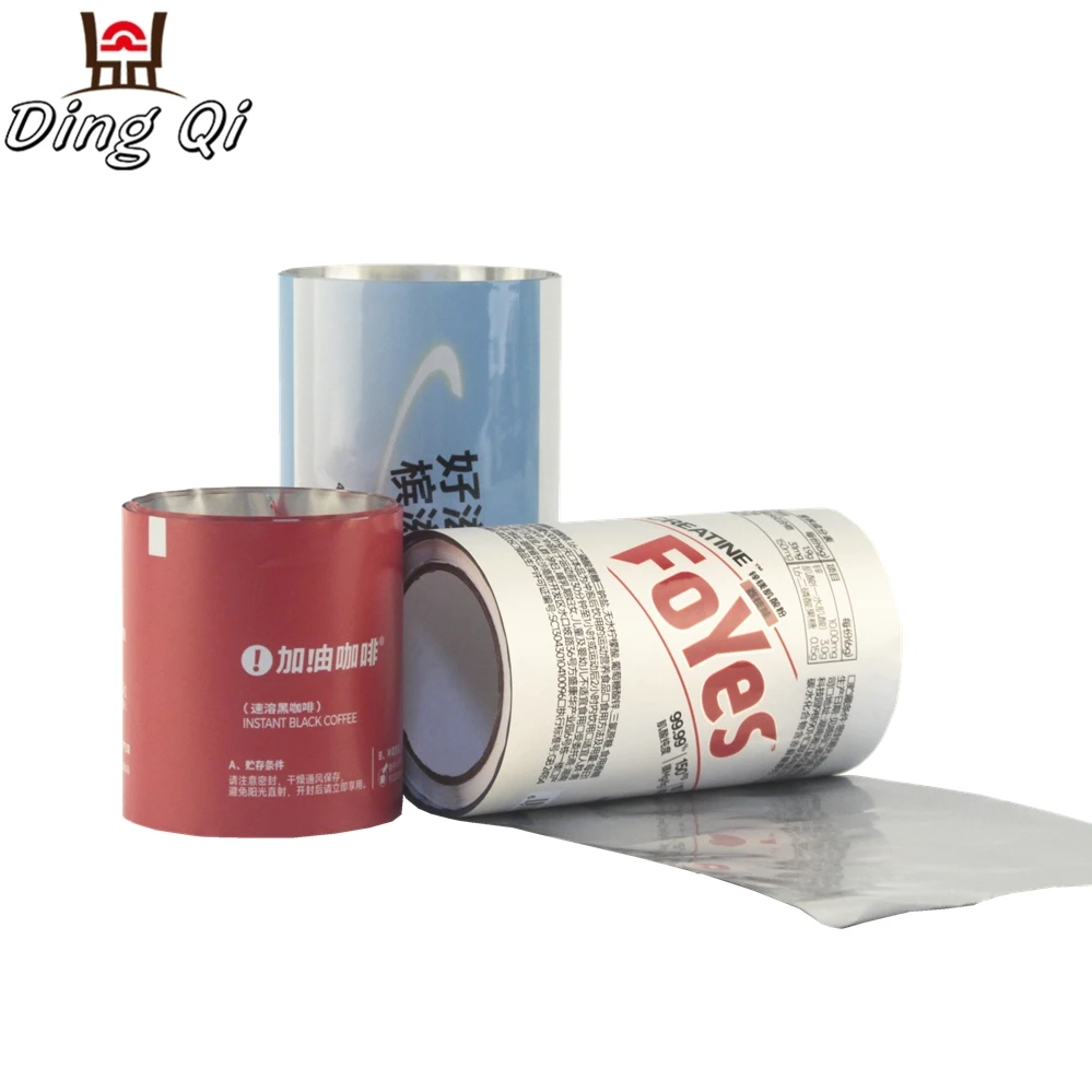 Custom Printing Pe Pet Polypropylene Aluminum Foil Coffee Packaging Sachet Roll Film Lamination Plastic Packaging for Making Bag