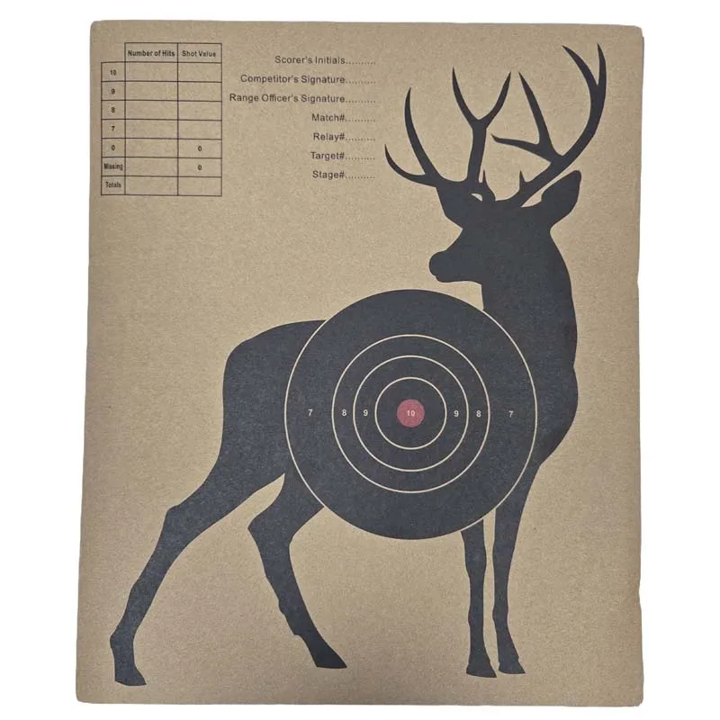 13x16 Inches Cardboard Targets Deer Large Cardboard Targets Range Accessories
