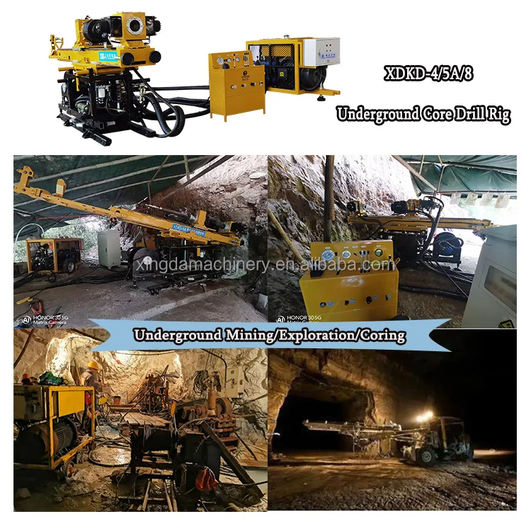 High Quality Hydraulic 1600m Underground Mine Diamond Drilling Rig Machine