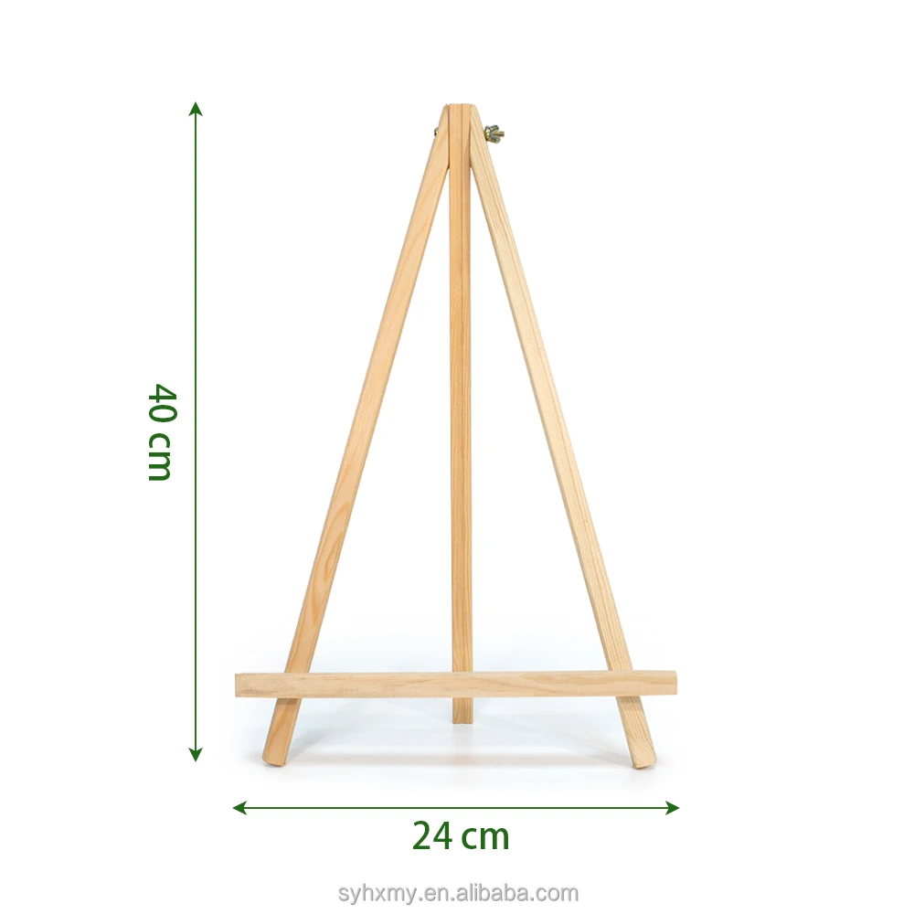Art Supplies 24*40CM Desktop Wooden Mini Easel Handicraft Art Photo Display Stand for Child Art easels