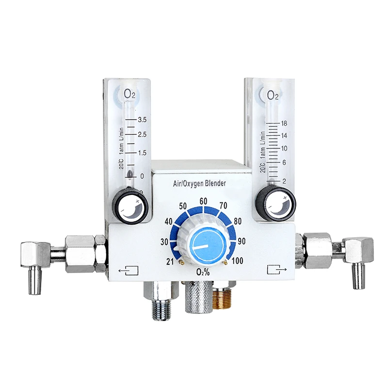 Best trading products Commercial Medical Devices Precision with gas bleed valve single concentration valve  Oxygen Blender