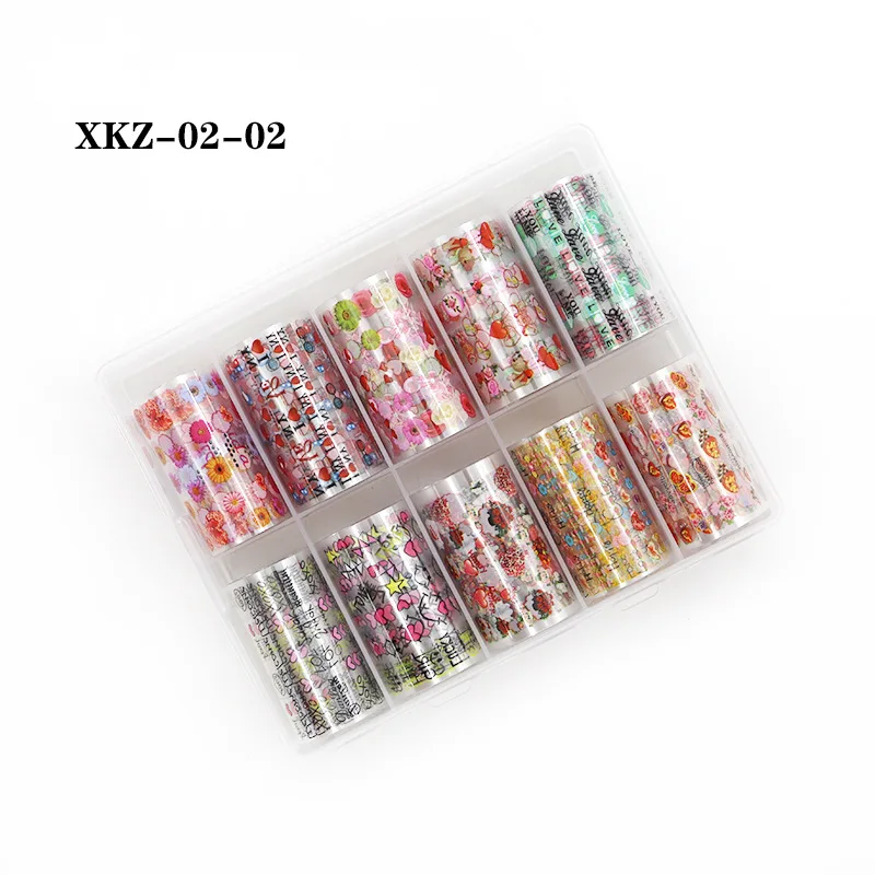 Customization Mixed Butterfly Nail Foil Transfer Stickers Nail Art Decoration Designer Nail Foils