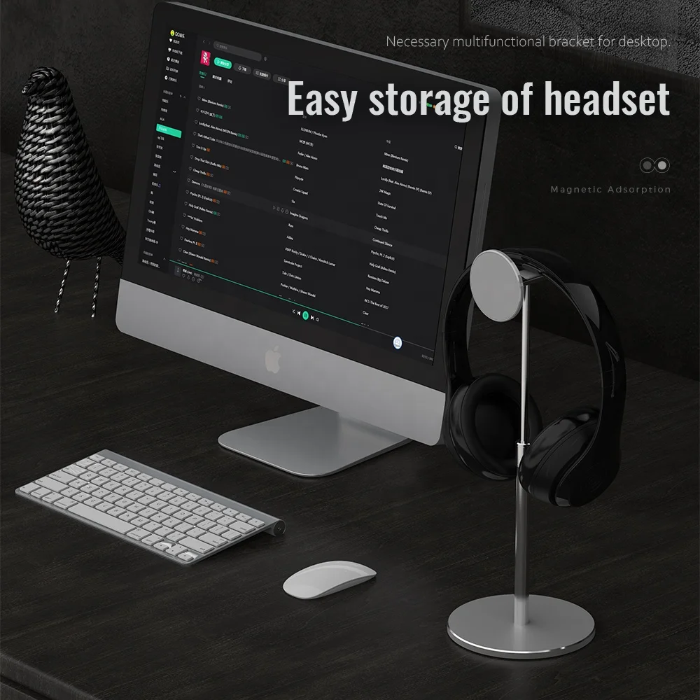 2 in 1 Desk situation for airpods max stand phone magnetic bracket Metal aluminum alloy luxury Holder headphone stand for ipad