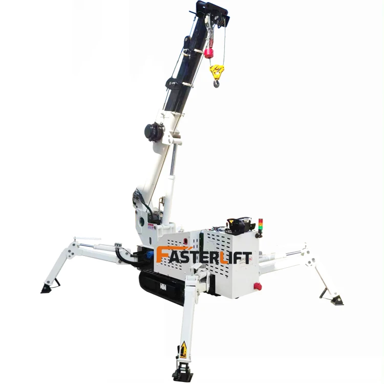 High Performance Space-saving Customized Spider Crane Construction Machine with Telescopic Boom