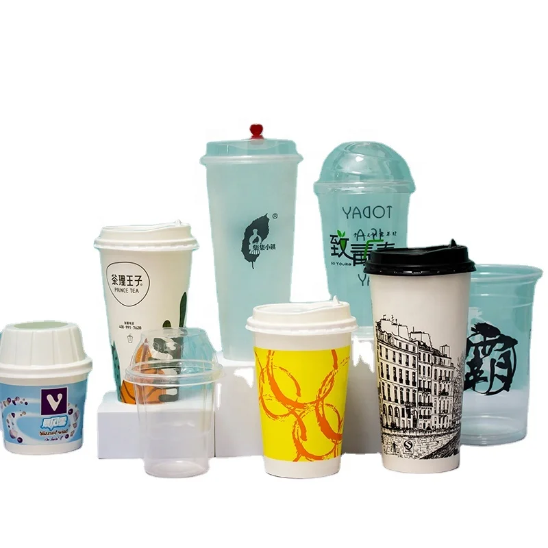 Customized disposable Heat-resistant ironing cup holder Paper Coffee Cup with lid