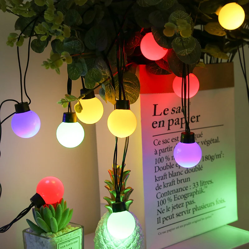 LED 5cm ball light string star lights fairy Christmas room wedding holiday decorations light