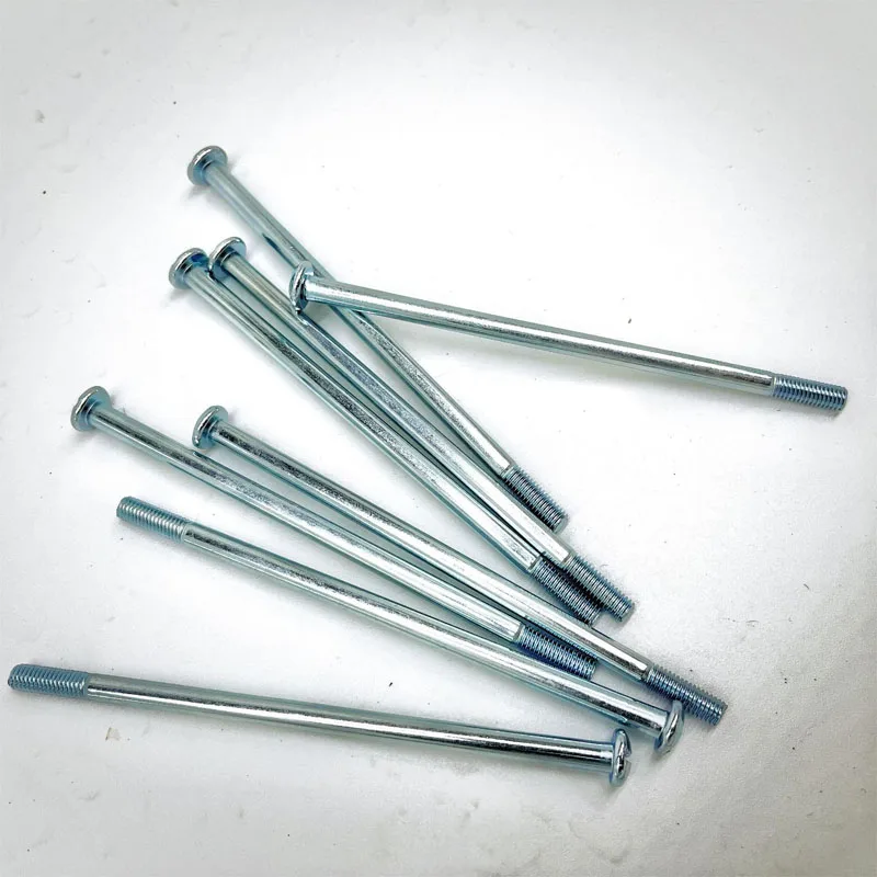 Truss Head Nickel Plated Long Screws For Door Locks Stainless Steel OEM Flat Machine Thread Black Screw DIN Bolts And Nuts Black