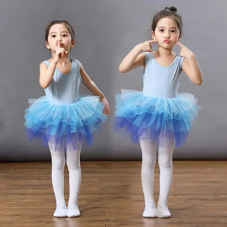 
Lovely long sleeve and short sleeve kids ballet dance tutu dress for girls 