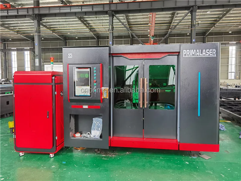 enclosed CNC fiber laser cutting machine 2000w lazer cutting machine cnc laser