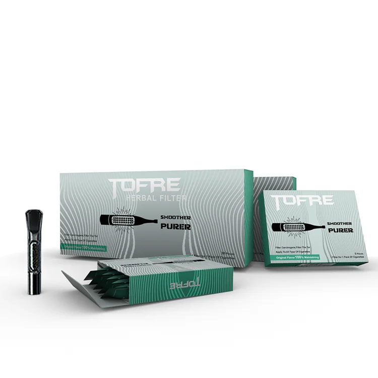 Tofre Wholesale Filtered Cigars Vs Cigarettes Thin Cigarette Filters Cigarette Tar Filter For Sale Food-Grade Plastic