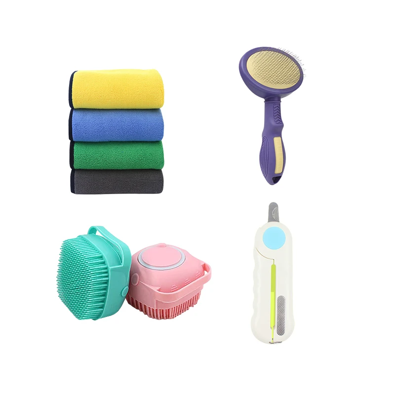 Wholesale 4 Pieces 4.5 inch 5.5, inch 6.5inch Professional Stainless Steel scissors Pet Grooming Scissors Set/