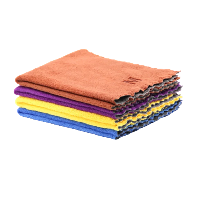 Custom Orange Pink Blue White Sublimation Double Sided Microfiber Auto Clean Polishing Towel