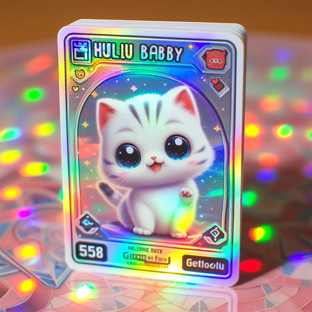 Manufacturer Custom 59*86mm holo cards foil trading card game printing