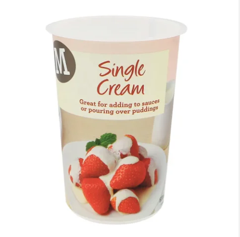 IML packaging custom logo 250ml box bio pla cups round frozen disposable biodegradable yogurt container
