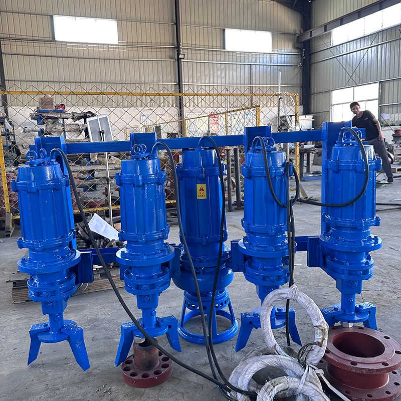 high quality Direct deal Big Capacity  Submersible Slurry Mining Pump Electric With stirrer