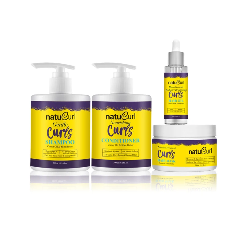 Private Label African Kid Curly Hair Care Shea Butter Hair Masks for Frizz Control and Smooth Hair