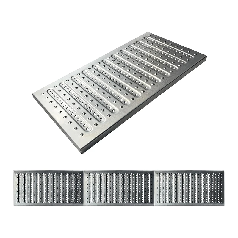 WESDA Garage Floors Outside Trench Drainage System Outdoor Metal Drainage Grates Stainless Steel Channel Drain Grate Cover