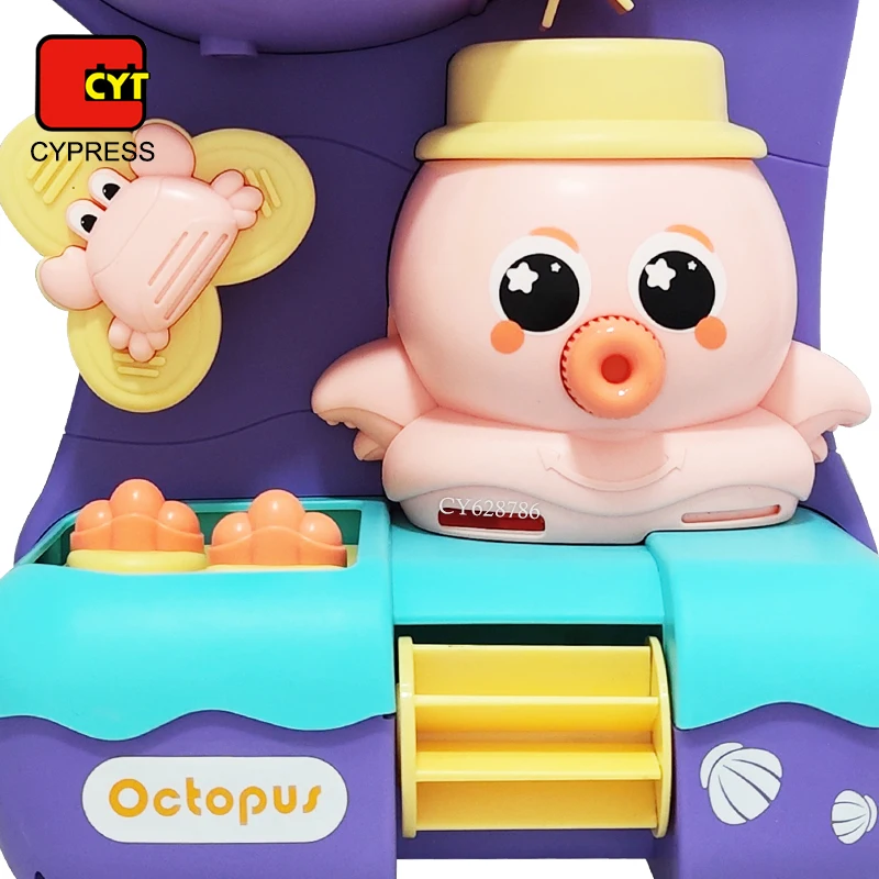 New Popular Funny Octopus Spinning Waterwheel Toy Bathroom Set Baby Toys Water Toys For Kids