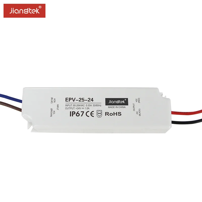 JIANGTEK EPV-25-24 25W 24V 1.0A 24V dc led driver power supply high quality