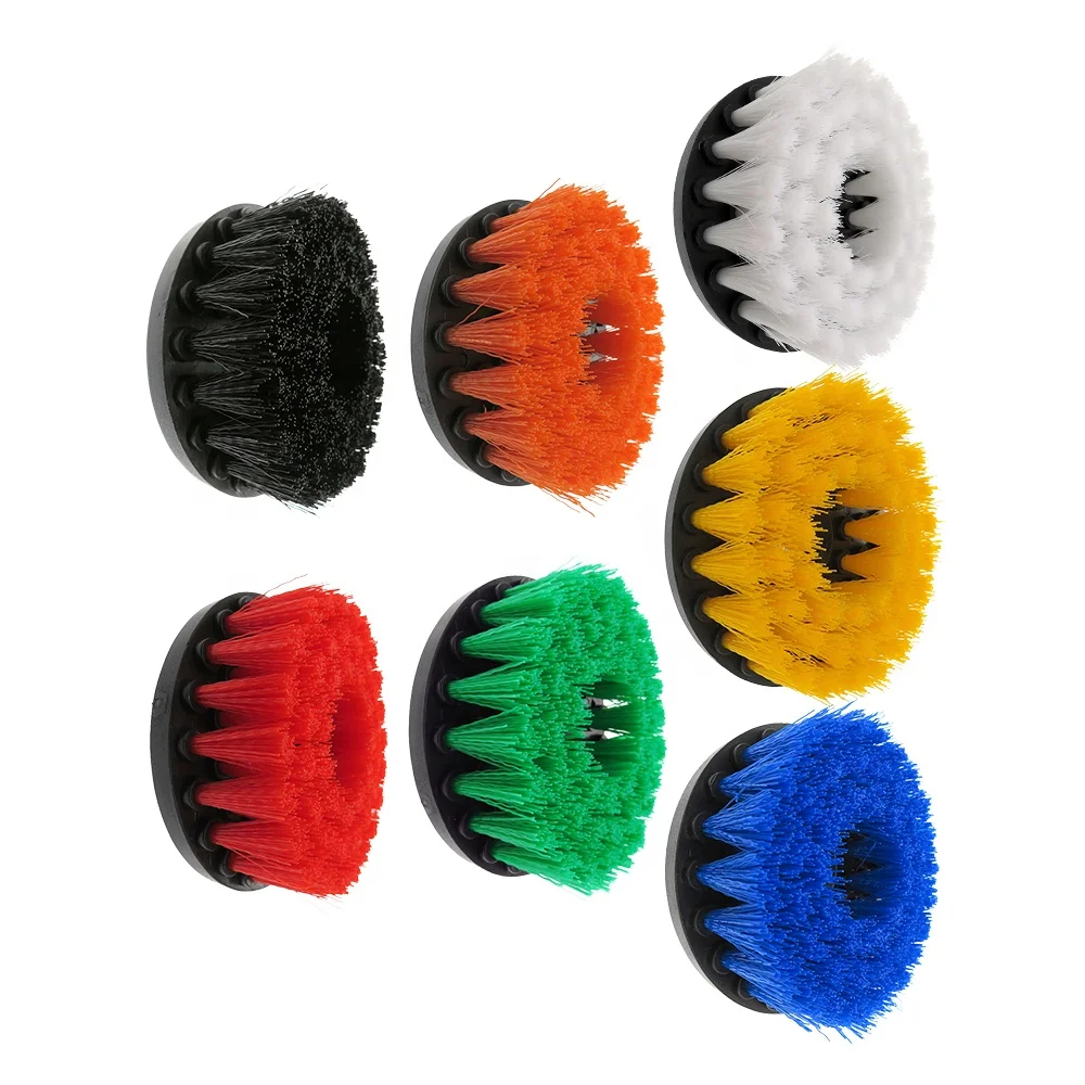 High Quality 4 Inch Colorful Drill Power Scrubber Cleaning Brush for Bathroom Surfaces Tub Shower Tile Grout Cordless Power