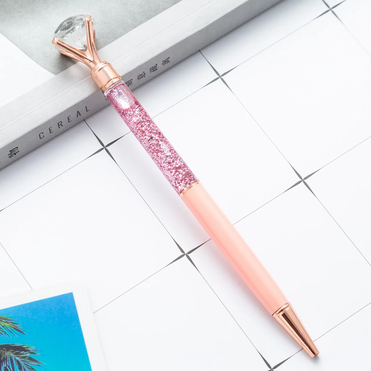 New Product Novel Design Best Gift Twist Jewelry Metal Stationery Ballpoint Pen