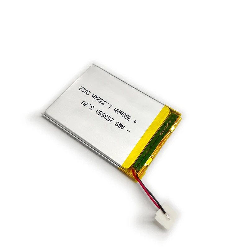 Wholesale factory price Rechargeable ultra Thin lithium polymer battery 253550 3.7v 360mah lipo li-poymer battery for led light