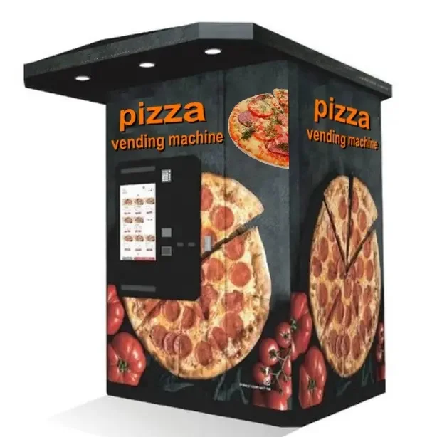 Commercial Customized Hot Food Pizza Vending Machine Self-Service Hot Instant Fresh Pizza Vending Machine For Outdoor Business