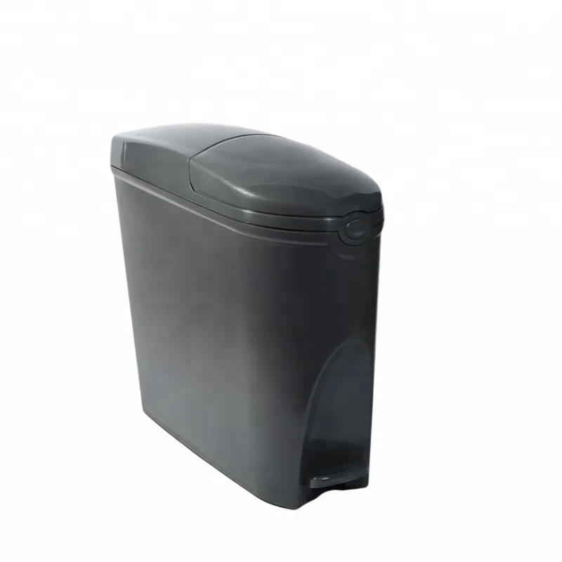 18L Trash Can Lady Women Female Sanitary Trash Bin With Foot Pedal Plastic Waste Bin