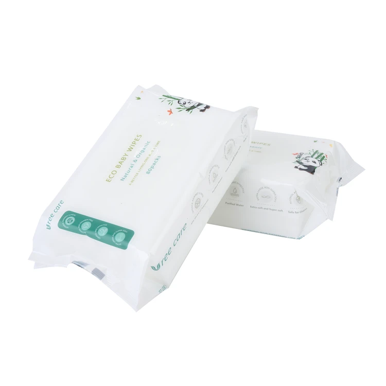 Kiwi facmily loved and design eco friendly compostable bamboo baby wet wipes
