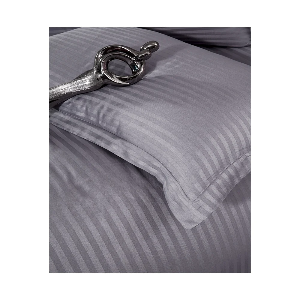 Лидер продаж сатиновый хлопковый самый продаваемый мягкий комплект постельного белья с пододеяльником двойная наволочка антрацитового 4 шт.