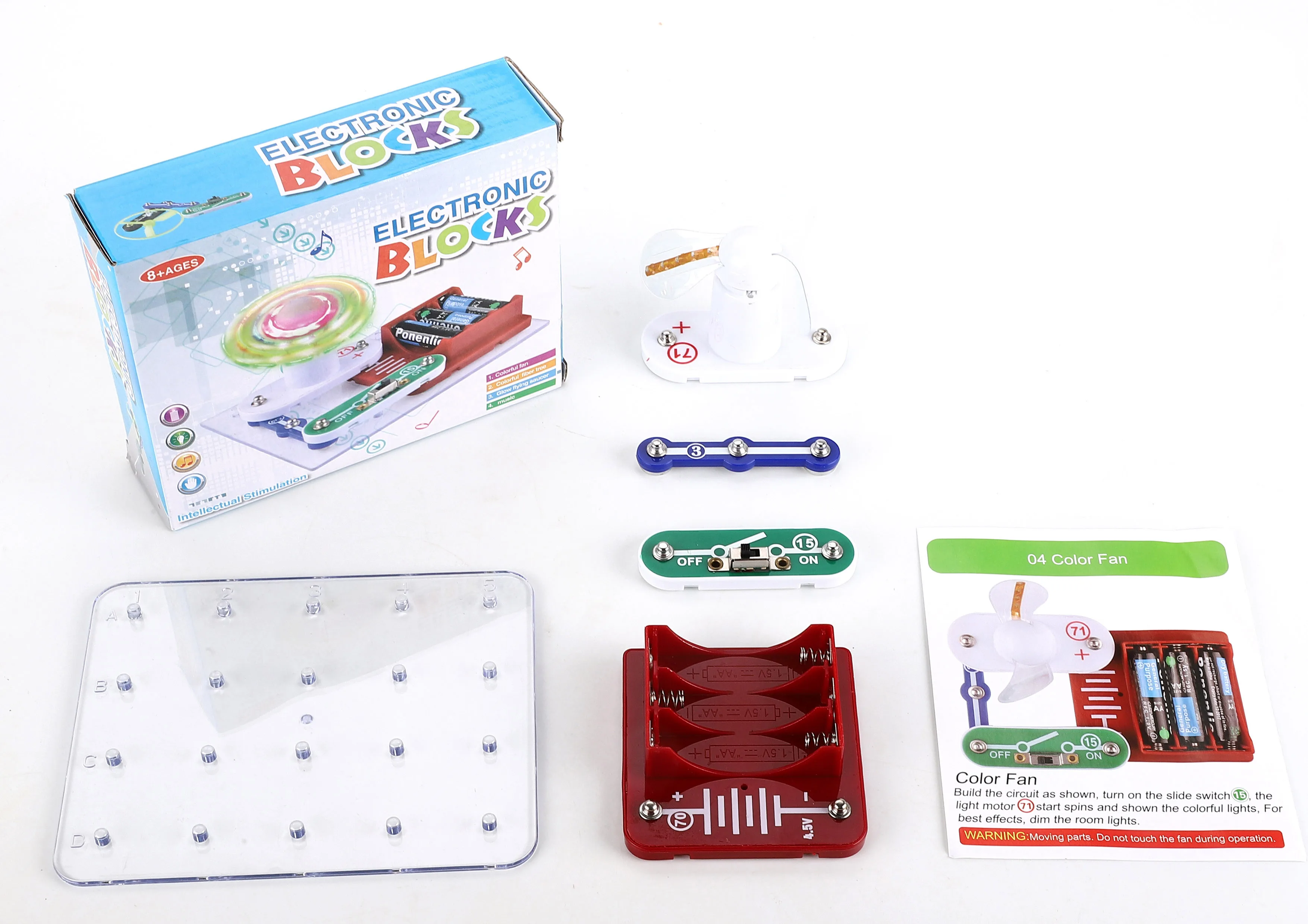 Electronic Music Building Blocks Kit Children Flexibility Integrated Circuit Set Games Home School Science Tools